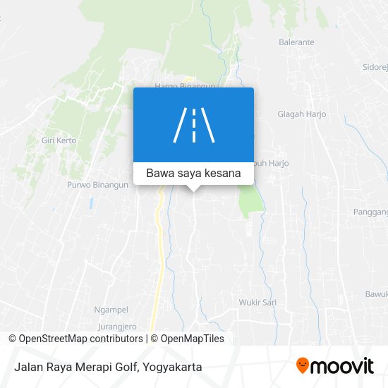 Peta Jalan Raya Merapi Golf