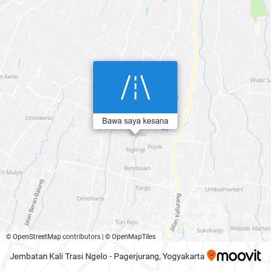 Peta Jembatan Kali Trasi Ngelo - Pagerjurang