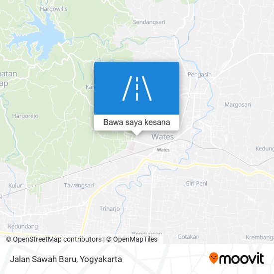 Peta Jalan Sawah Baru