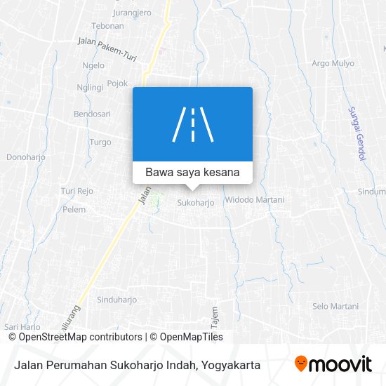 Peta Jalan Perumahan Sukoharjo Indah
