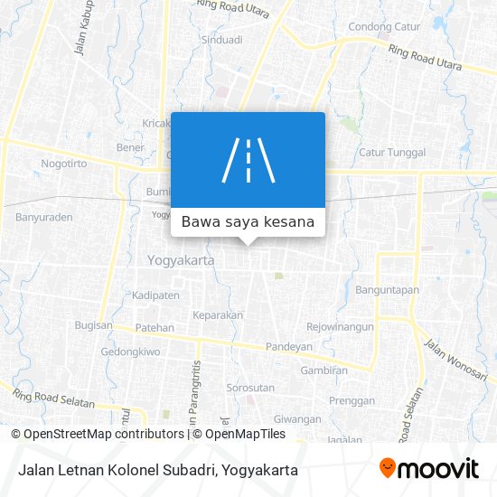 Peta Jalan Letnan Kolonel Subadri