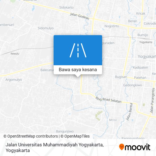 Peta Jalan Universitas Muhammadiyah Yogyakarta