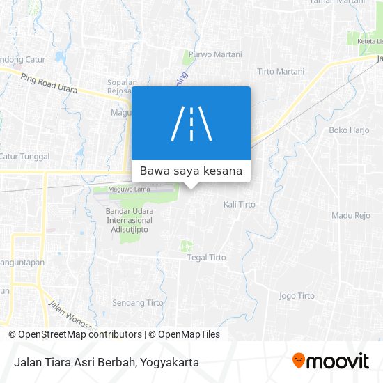 Peta Jalan Tiara Asri Berbah