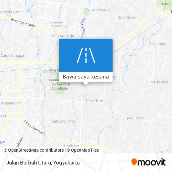 Peta Jalan Berbah Utara