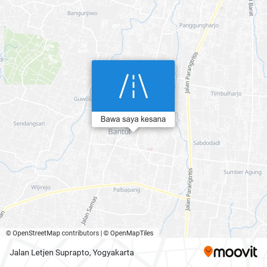 Peta Jalan Letjen Suprapto