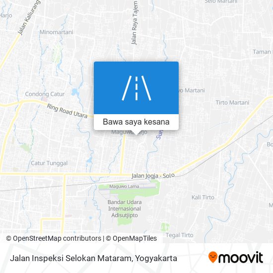 Peta Jalan Inspeksi Selokan Mataram