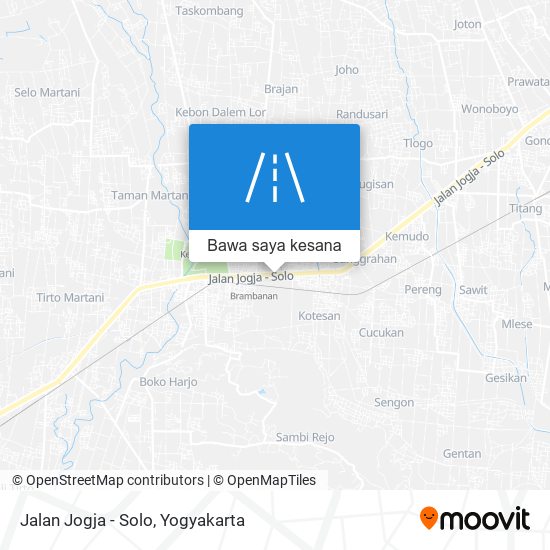 Peta Jalan Jogja - Solo