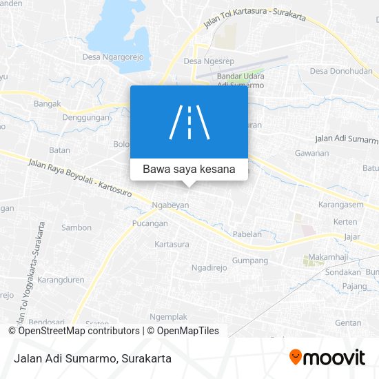 Peta Jalan Adi Sumarmo