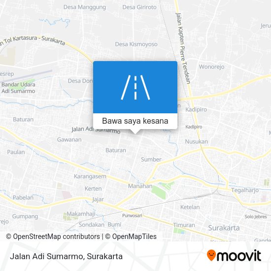 Peta Jalan Adi Sumarmo