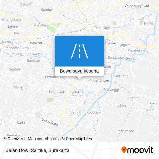 Peta Jalan Dewi Sartika