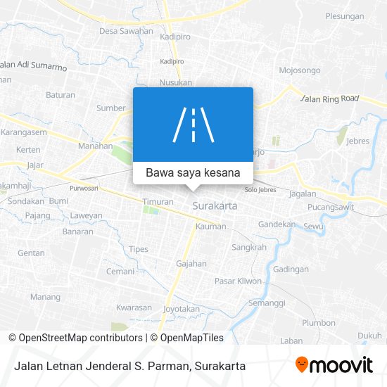 Peta Jalan Letnan Jenderal S. Parman