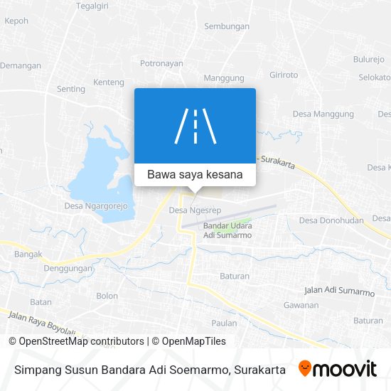 Peta Simpang Susun Bandara Adi Soemarmo