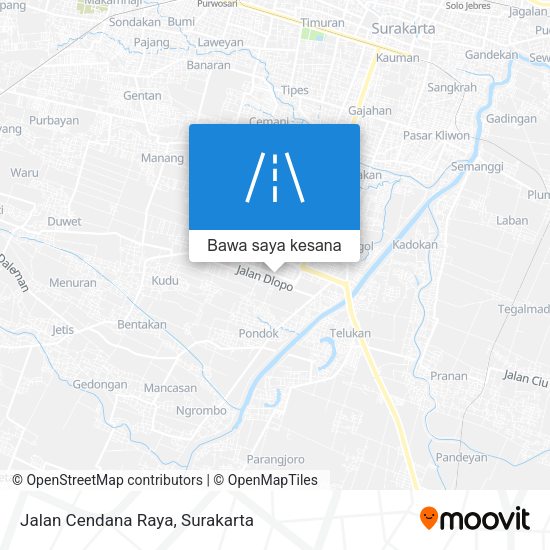 Peta Jalan Cendana Raya