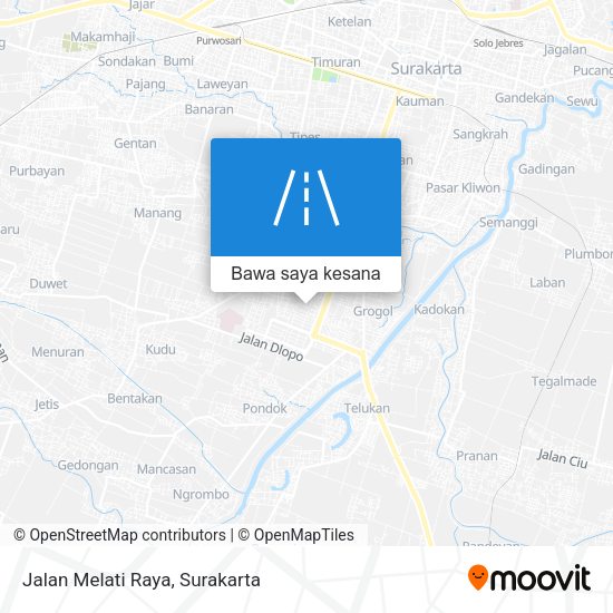 Peta Jalan Melati Raya