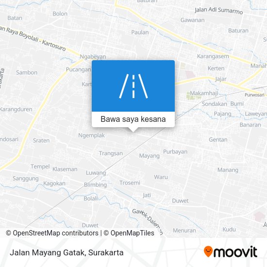 Peta Jalan Mayang Gatak