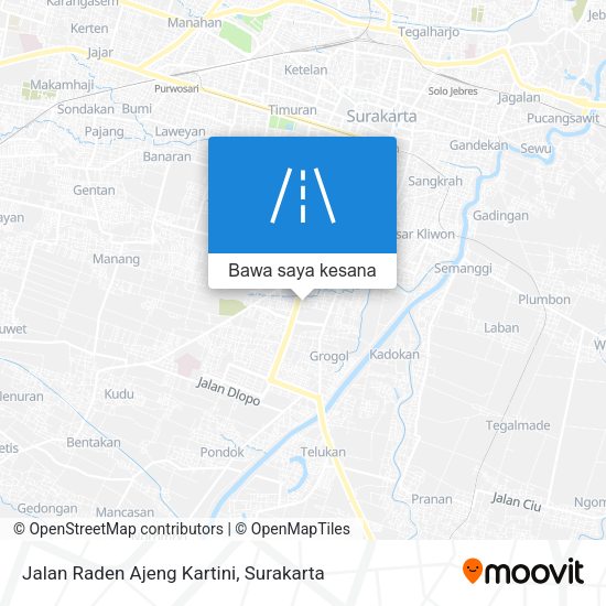 Peta Jalan Raden Ajeng Kartini