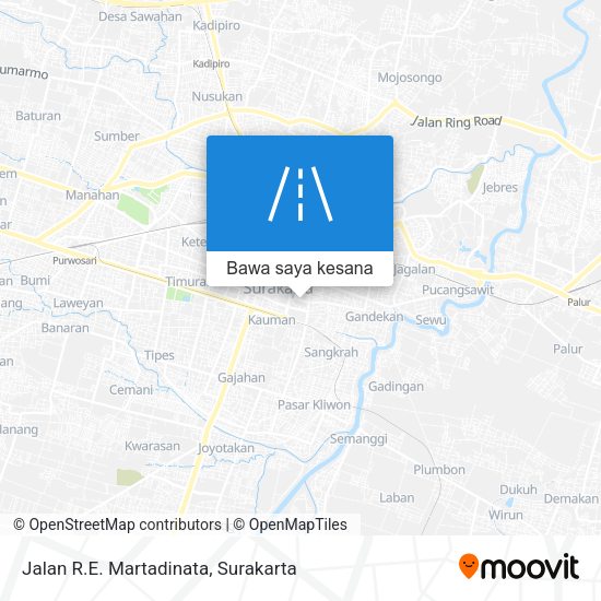 Peta Jalan R.E. Martadinata