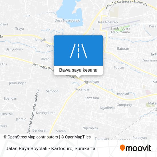 Peta Jalan Raya Boyolali - Kartosuro