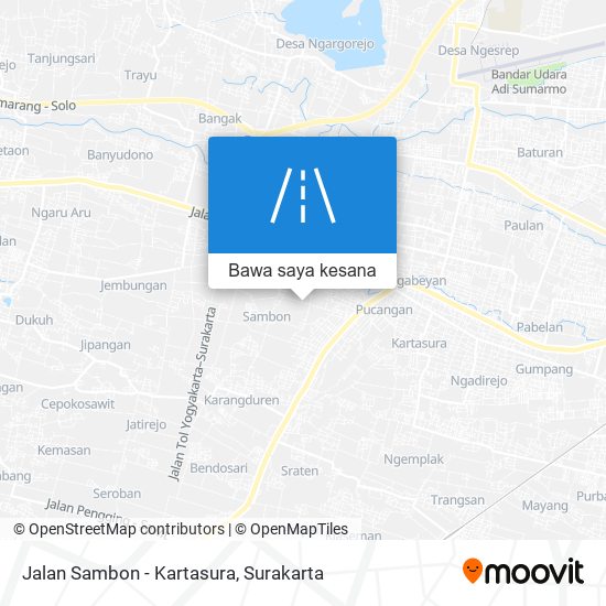 Peta Jalan Sambon - Kartasura