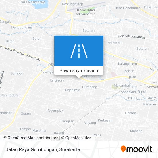 Peta Jalan Raya Gembongan