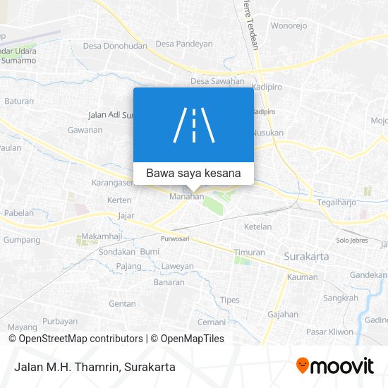 Peta Jalan M.H. Thamrin