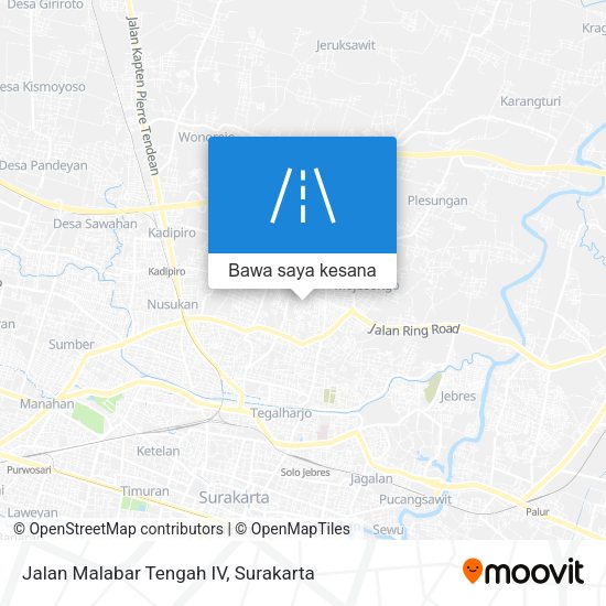 Peta Jalan Malabar Tengah IV