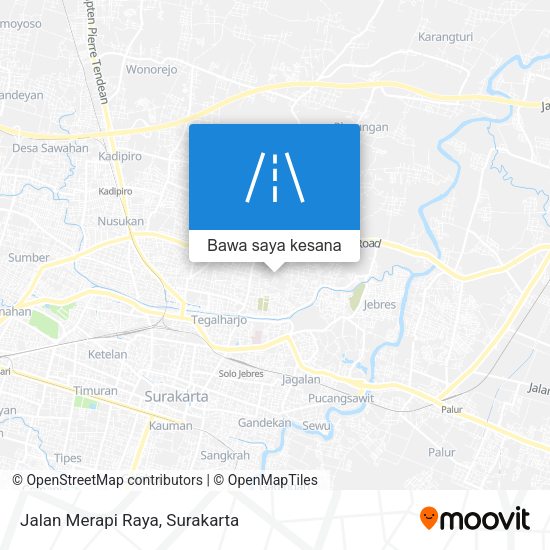 Peta Jalan Merapi Raya