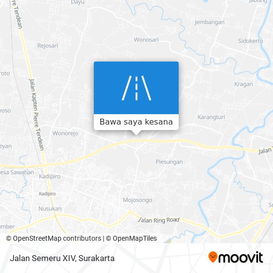 Peta Jalan Semeru XIV