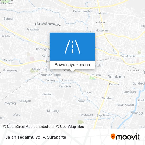 Peta Jalan Tegalmulyo IV