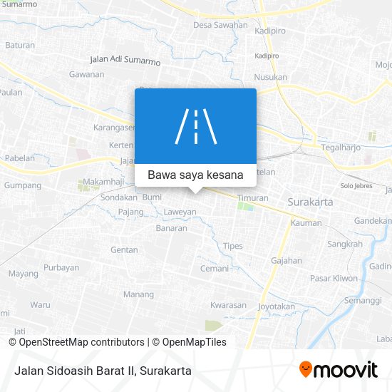 Peta Jalan Sidoasih Barat II