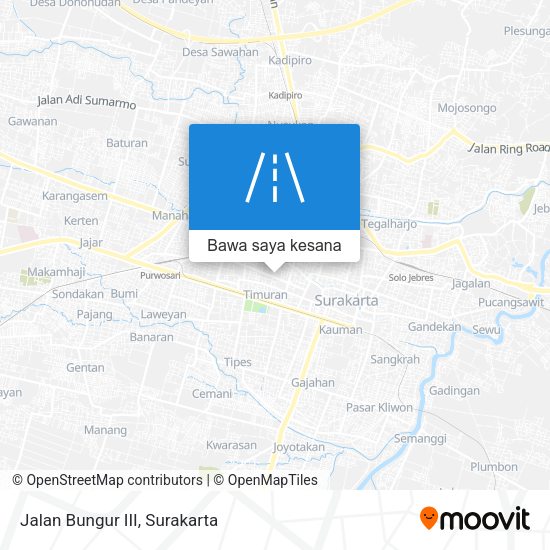 Peta Jalan Bungur III