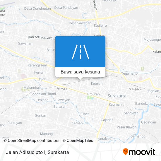 Peta Jalan Adisucipto I