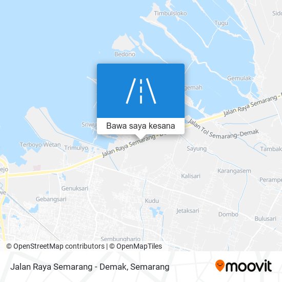 Peta Jalan Raya Semarang - Demak