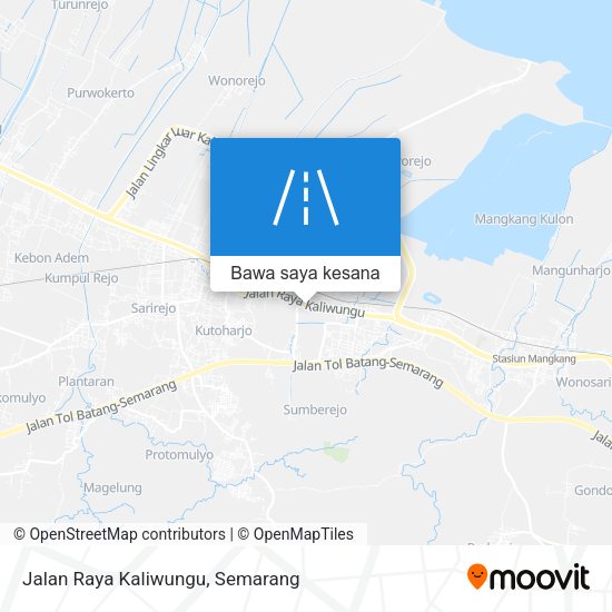 Peta Jalan Raya Kaliwungu