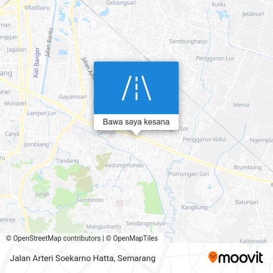 Peta Jalan Arteri Soekarno Hatta