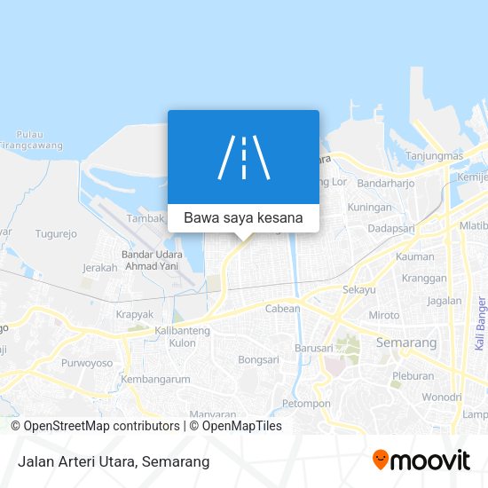Peta Jalan Arteri Utara