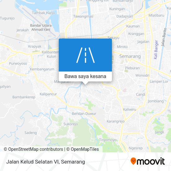 Peta Jalan Kelud Selatan VI