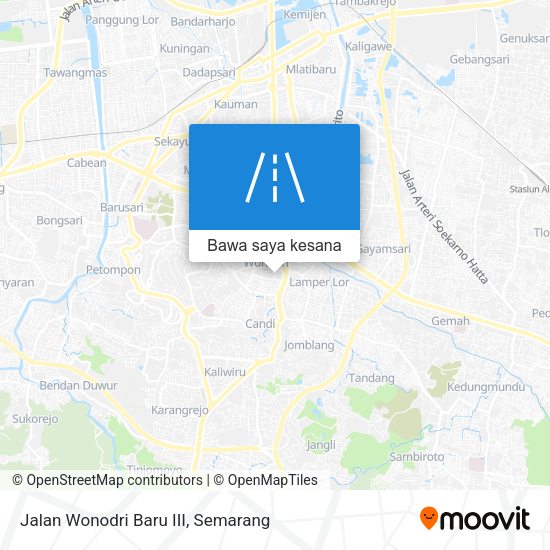 Peta Jalan Wonodri Baru III