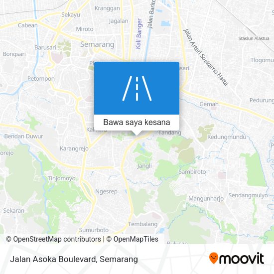 Peta Jalan Asoka Boulevard
