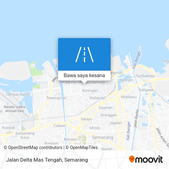 Peta Jalan Delta Mas Tengah