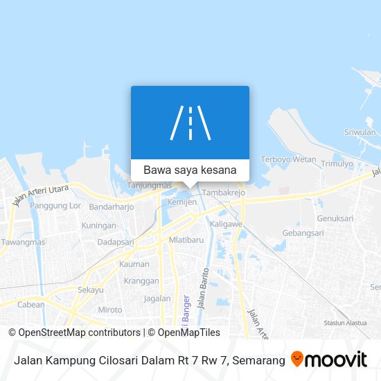 Peta Jalan Kampung Cilosari Dalam Rt 7 Rw 7