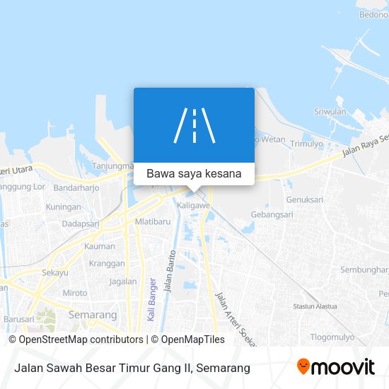 Peta Jalan Sawah Besar Timur Gang II