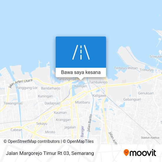 Peta Jalan Margorejo Timur Rt 03