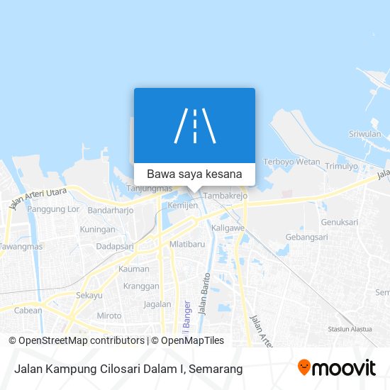 Peta Jalan Kampung Cilosari Dalam I