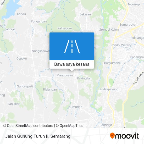 Peta Jalan Gunung Turun II