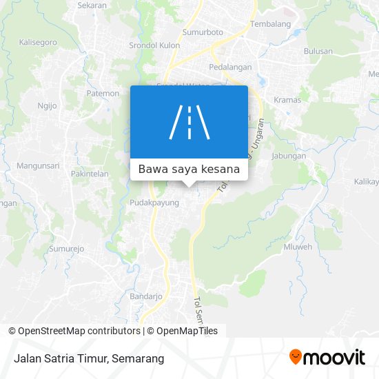 Peta Jalan Satria Timur