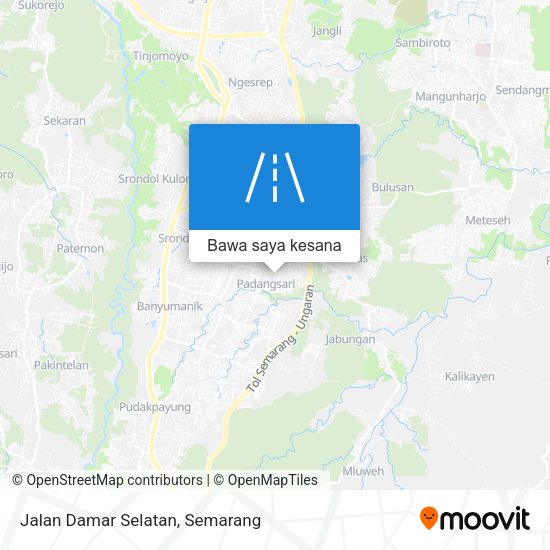 Peta Jalan Damar Selatan