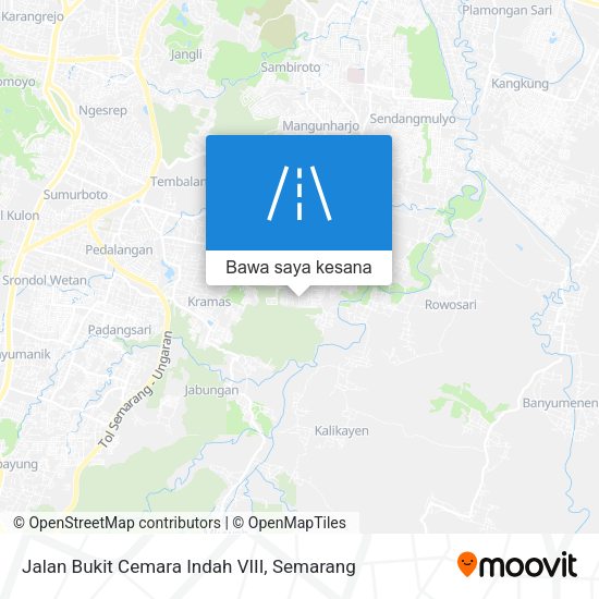 Peta Jalan Bukit Cemara Indah VIII