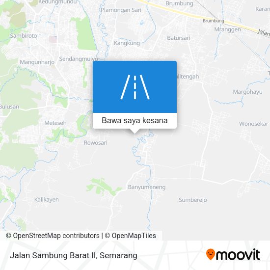 Peta Jalan Sambung Barat II