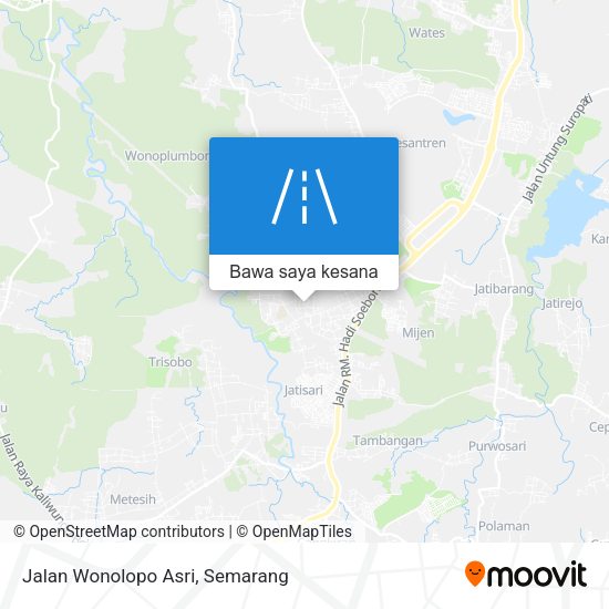 Peta Jalan Wonolopo Asri